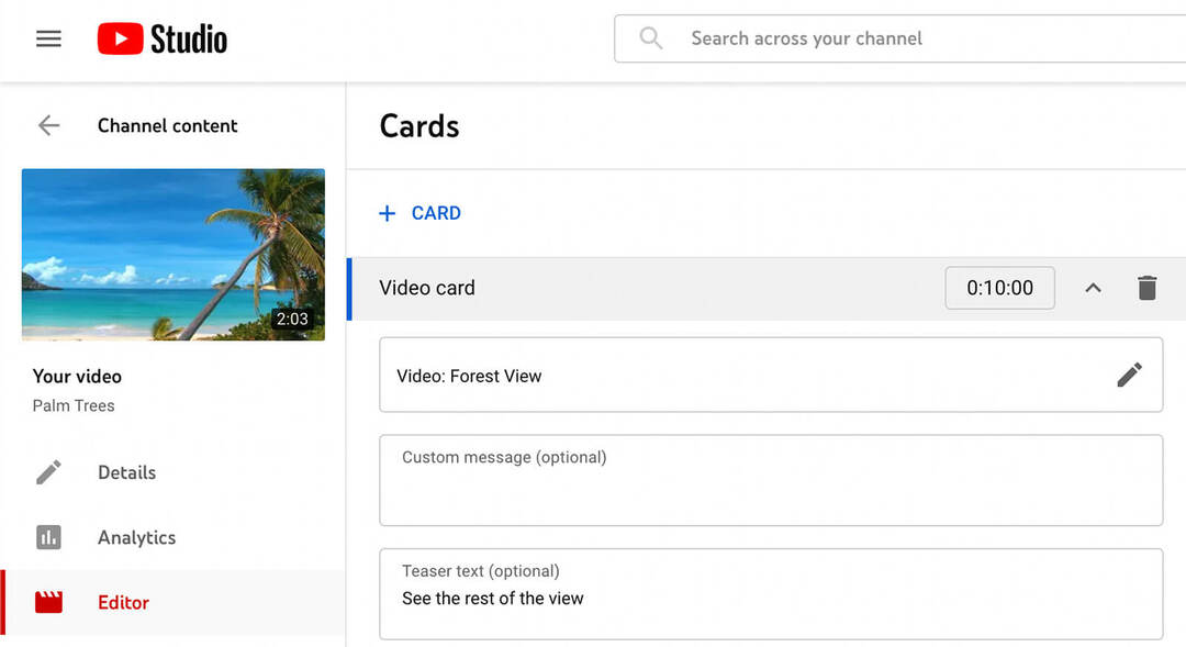 kaip-pridėti-informacijos kortelę-prie-jūsų-youtube-video-shorts-add-teaser-text-and-custom-message-add-for-infocard-to-appear-example-20