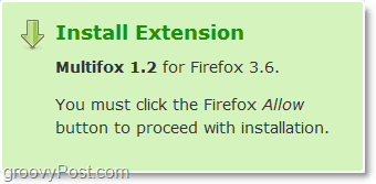 įdiegti „multifox Firefox“ plėtinius