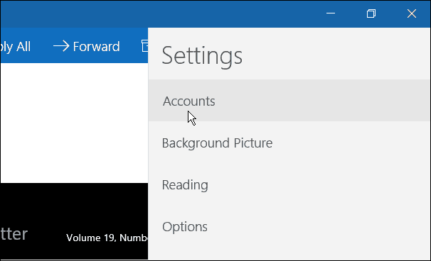 „Windows 10“ pašto programų abonementai