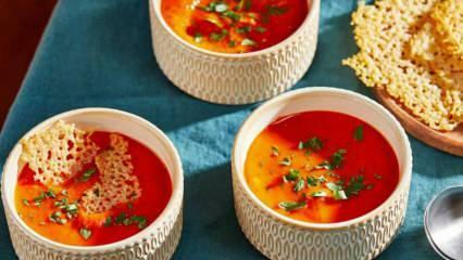 Skanaus makaronų pomidorų sriubos receptas! Jums patiks šis pomidorų makaronų sriubos paruošimas.
