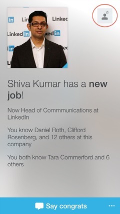 „LinkedIn Connected“ leidžia lengvai palaikyti ryšį su tais, kuriuos jau pažįstate.