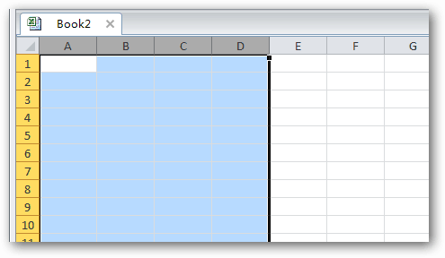 Pasirinktos „Microsoft Excel“ „spreadhseet“ ląstelės