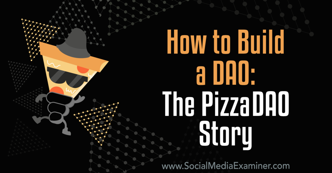 Kaip sukurti DAO: PizzaDAO istorija: Socialinės žiniasklaidos tyrėjas