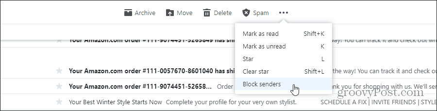 blokuoti siuntėjus „Yahoo“ paštuose