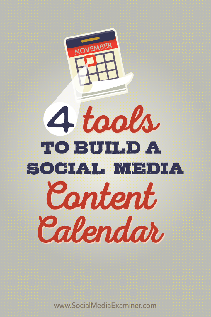 keturios priemonės sukurti socialinės žiniasklaidos turinio kalendorių