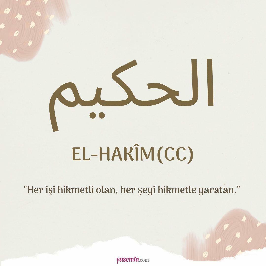 Ką reiškia al-Hakim (cc)?