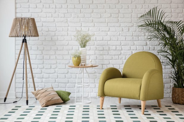 Žalia baldų harmonija namų dekoracijoje