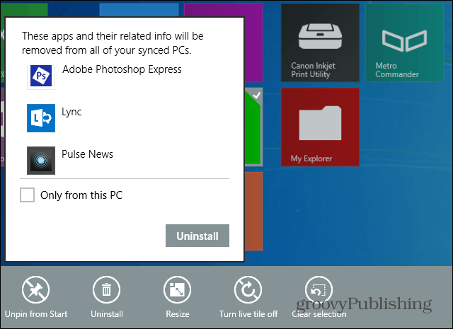 „Windows 8.1“ leidžia lengvai pašalinti kelias programas iš karto
