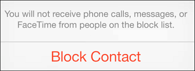 Blokuoti skambinančius „iOS 7“