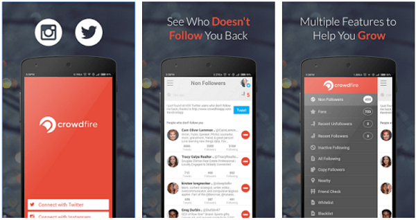 „Crowdfire“ padeda jums paskelbti „Twitter“ ir „Instagram“, valdyti savo sekėjus ir dar daugiau.