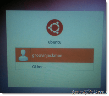 pasirinkti naują „ubuntu“ vartotoją