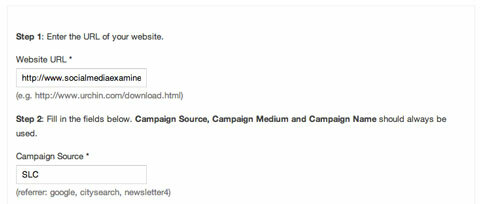 slc kampanijos žymeklis „Google“ URL kūrimo priemonėje