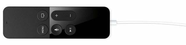 Kaip patikrinti „Apple TV Siri Remote“ akumuliatoriaus įkrovos lygį ir jį įkrauti