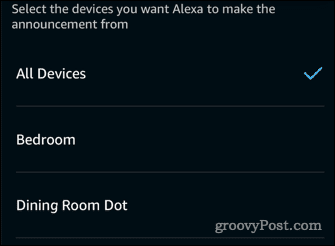 „Alexa“ pranešimų įrenginiai