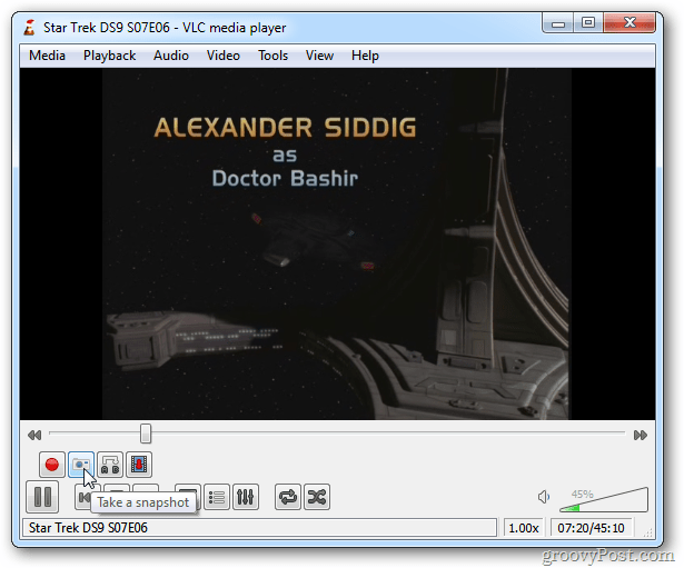 VLC momentinio vaizdo piktograma