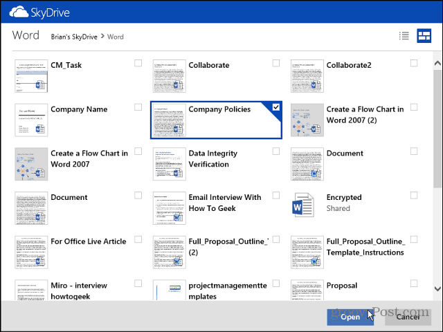 Kaip bendrinti failus iš „SkyDrive“ „Outlook.com“