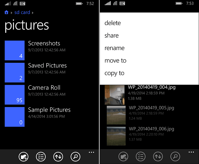„Windows Phone 8.1“ failų tvarkyklė prieinama dabar