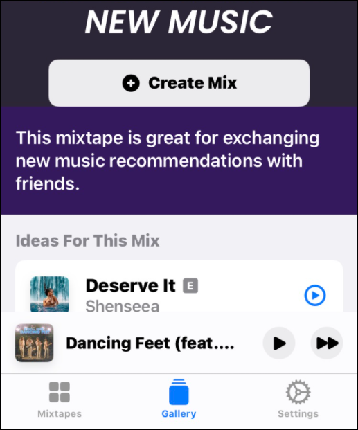 sukurti bendradarbiavimo grojaraštį apie Apple muziką