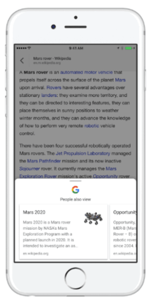 „Google“ debiutuoja naujas turinio paieškos įrankis „iOS“ skirtoje „Google“ programoje.