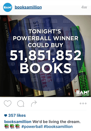 knygų milijonas instagramo prekės ženklo pavyzdžių