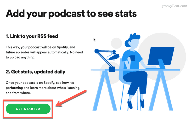 pradėkite kurti podcast'ą naudodami spotify