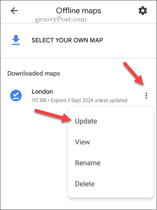 Atnaujinkite neprisijungus pasiekiamą „Google“ žemėlapių žemėlapį