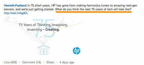 Hewlett-Packard apie linkedin