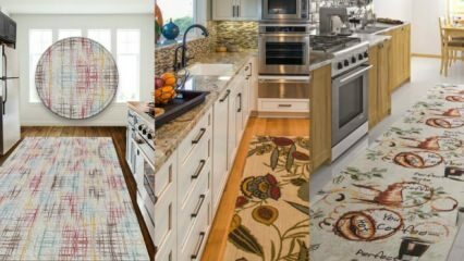 Madingiausi sezono virtuvės kilimų modeliai