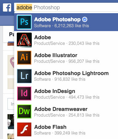 „Adobe facebook“ savybės