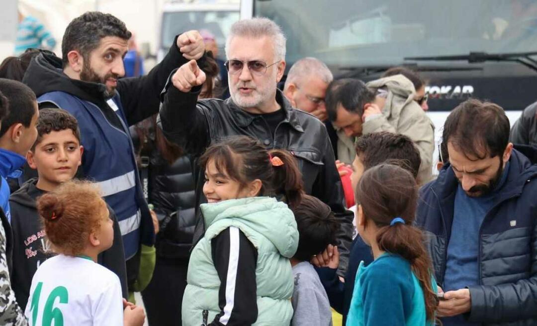 Tameris, nuvykęs į žemės drebėjimo zoną, susitiko su vaikais iš Karadağ! 