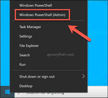 „Windows PowerShell“ lango paleidimas