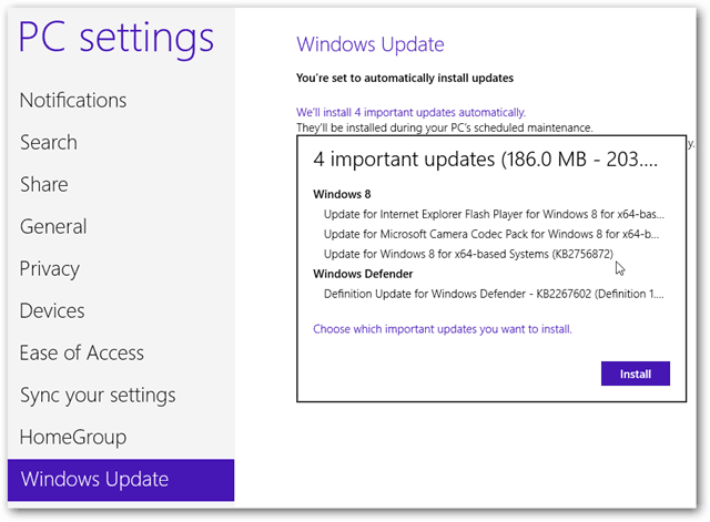 Pagrindiniai „Windows 8“ atnaujinimai