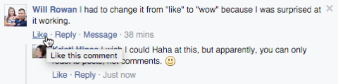 „facebook“ komentaras be jokių reakcijų