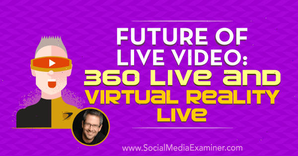 Tiesioginio vaizdo įrašo ateitis: „360 Live and Virtual Reality Live“ su Joel Comm įžvalgomis socialinės žiniasklaidos rinkodaros tinklaraštyje.