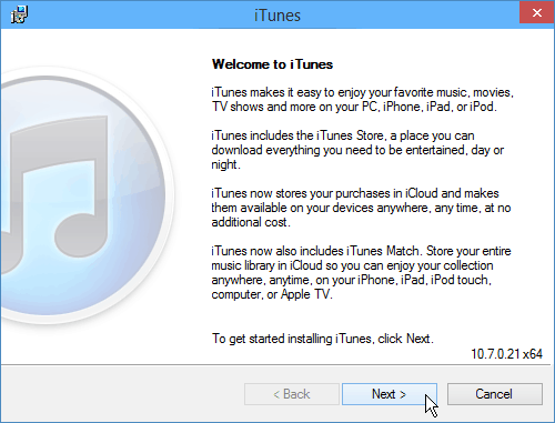 įdiegti „iTunes 10“