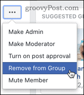 „Facebook“ pašalinti grupės narį