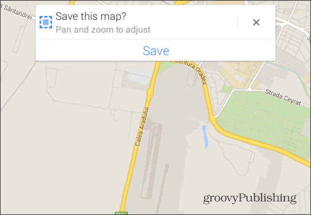 „Google Maps“ išsaugojimo pan