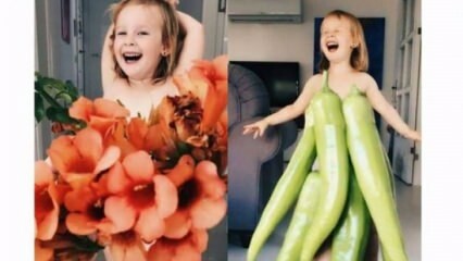 Iš vaisių ir daržovių ji gamino drabužius dukrai!