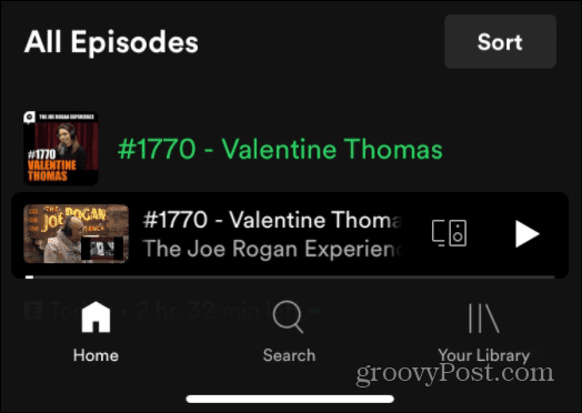 Naudokite „Spotify“ balso komandas Joe Rogan JRE podcast