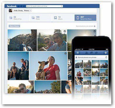 „facebook“ nuotraukų sinchronizavimas