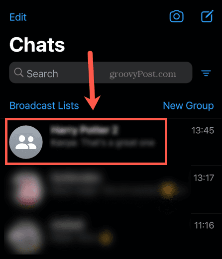 WhatsApp grupinis pokalbis