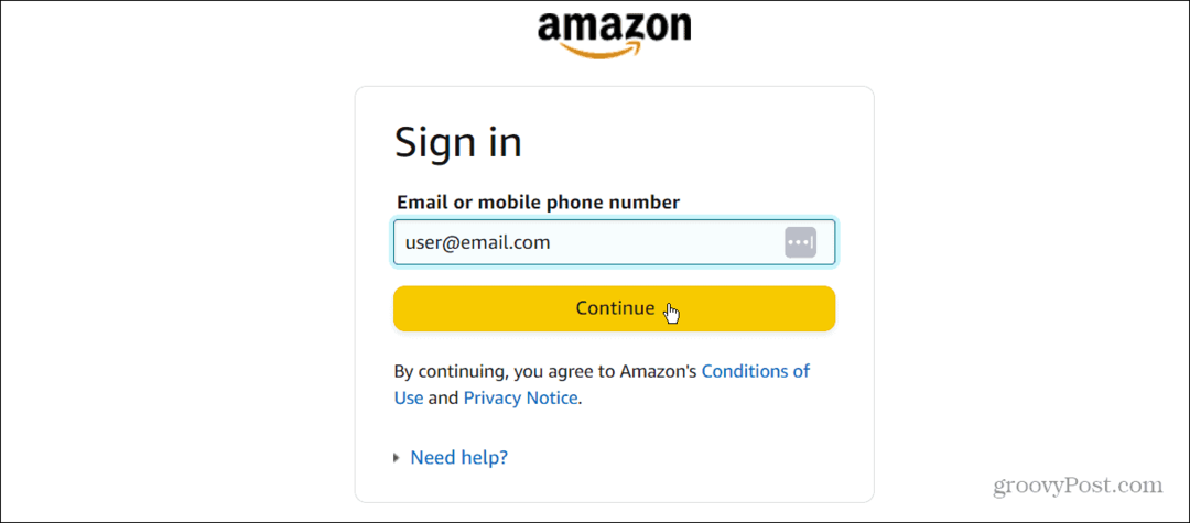 Nustatykite slaptažodžius savo „Amazon“ paskyroje