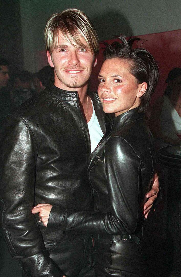 Davidas Beckhamas ir jo žmona Victoria Beckham