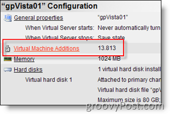 Įdiekite „MS Virtual Server 2005 R2“ virtualių mašinų priedus