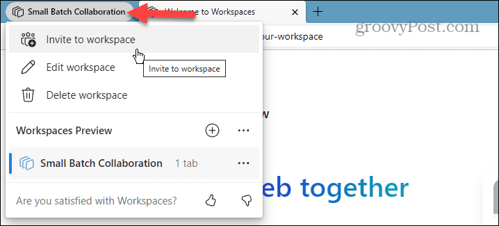„Microsoft Edge“ darbo vietos