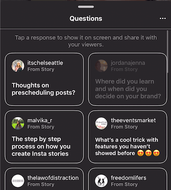 Klausimai ir atsakymai „Instagram“ istorijose