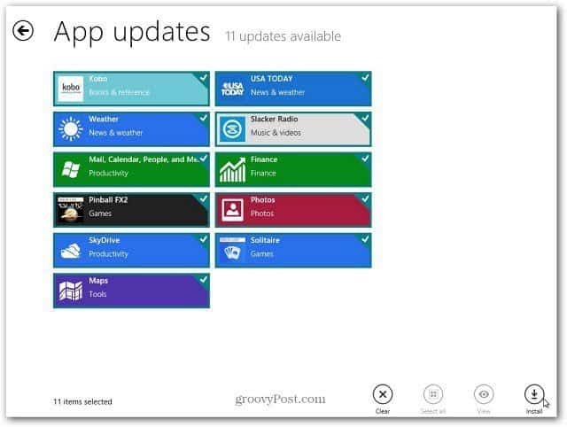 Atnaujinkite „Windows 8“ programas lengvai