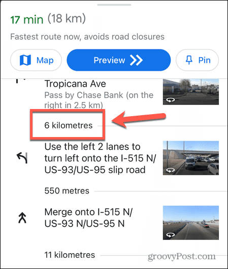 google maps atstumai km