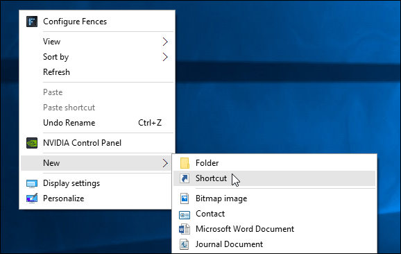 naujas „Windows 10“ spartusis klavišas