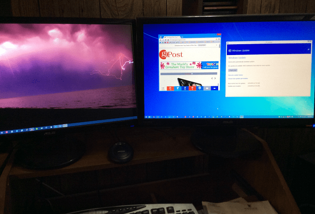 Rodyti skirtingus ekrano fonus skirtinguose monitoriuose „Windows 8“